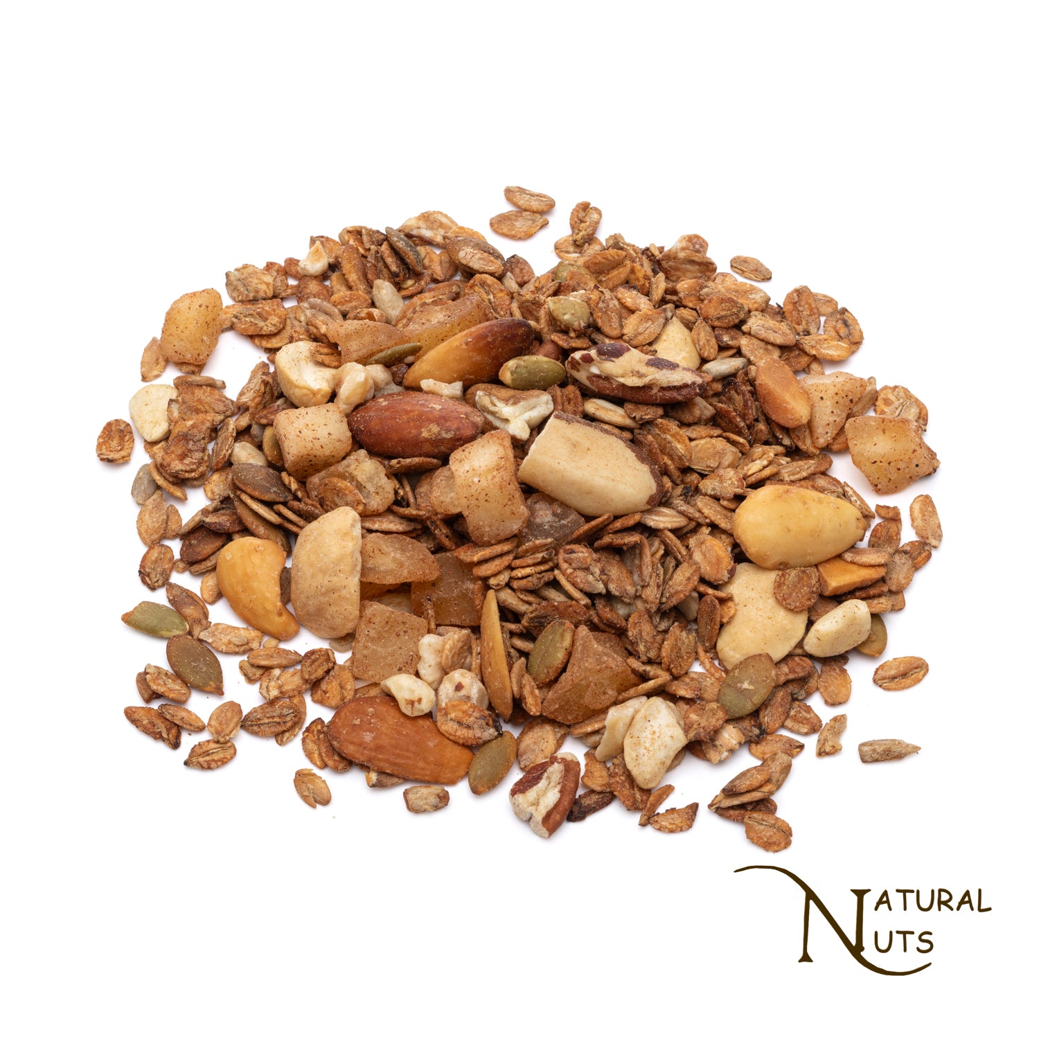 granola met appel kaneel blokjes en notenmix