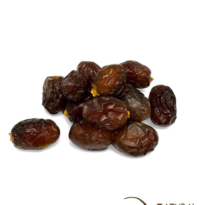 natuurlijke dadels zonder toegevoegde suikers, verpakt per 250 gram, 500 gram, 1 kilo of 5 kilo. 